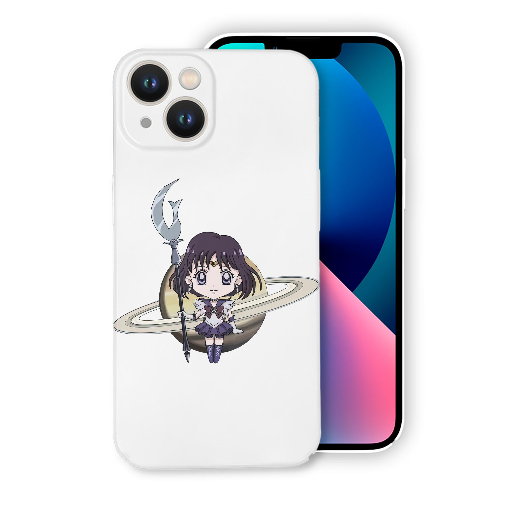 （画像用） 美少女戦士セーラームーン 土萠ほたる Sailor Moon Tomoe Hotaru （セーラーサターン；Sailor Saturn） 【iPhone 14シリーズ対応】ハードケース